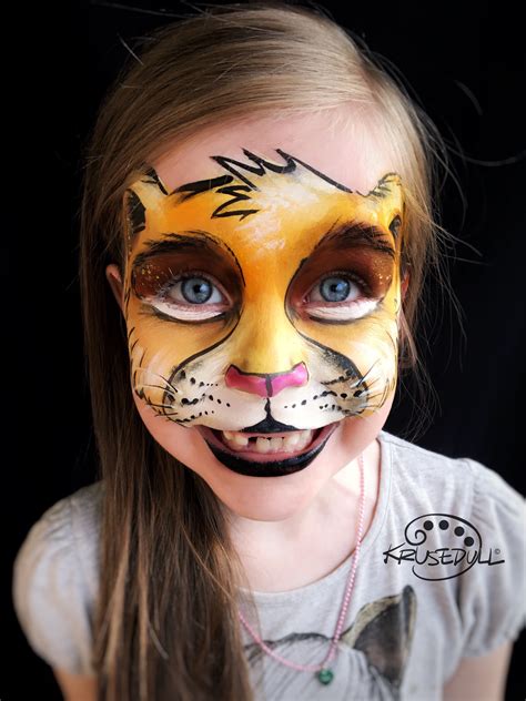 lion face paint for kids